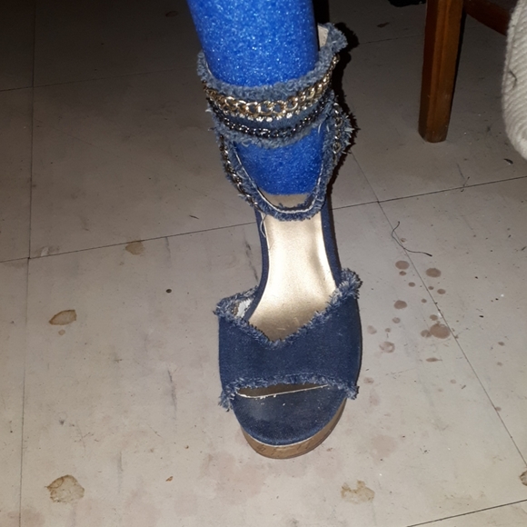 Wedge Jean sandals - Picture 3 of 5